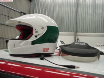 Se vende casco cerrado sparco rallye plus