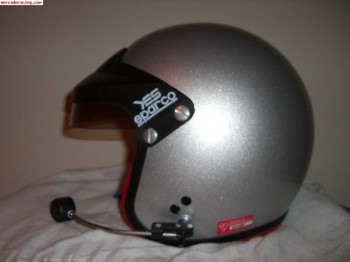 Vendo casco sparco projet de color gris.