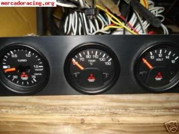 Relojes ralliart (voltimetro, tª y presion turbo)