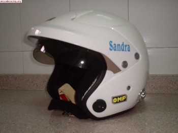 Vendo casco omp y sparco con clips de hans