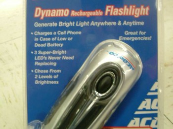 Ac delco linterna sin pilas ni baterias ni cables