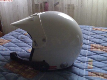 Casco sparco con cliks de hans + centralita omp