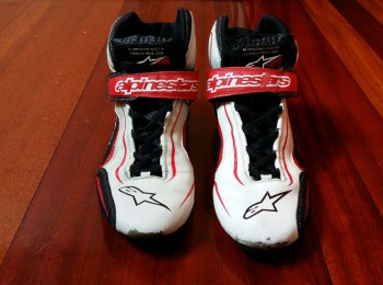 Página 1 de 1  botines alpinestar tech -1 blanco y rojo