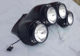 Parrilla xenon carbono mitsubishi evo 