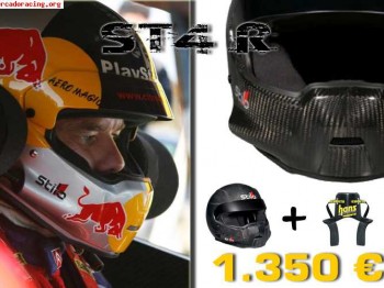 ¡¡¡ oferta casco stilo st4 r carbono y hans 1.350 € !!!