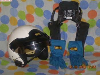  vendo equipacion completa piloto rally omp 