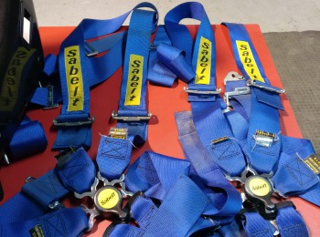 Pareja arnés sabelt azules