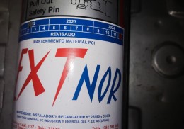 Extintores provenientes volan fapa