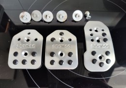 Pedales sparco de aluminio