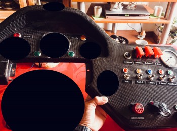 Consola fibra de carbono para peugeot 106