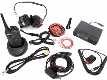 Kit de radio motorola coche y crew