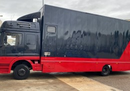 Camion mercedes de asistencia para vehículo de competición