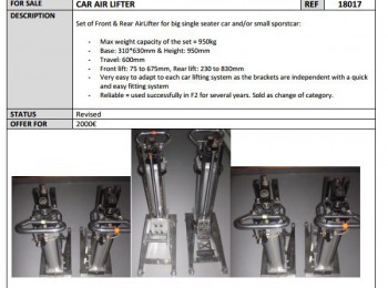 Car air lifter / camozzi