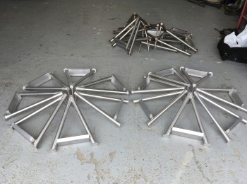 Juego caballetes inox