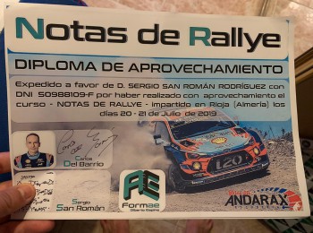 Se ofrece copiloto nacional de rallyes 2020