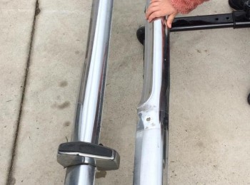 Juego de defensa cromadas ford escort mk1