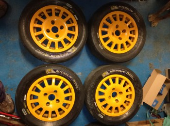 4 sparco cromadora 4x108 13  con slicks