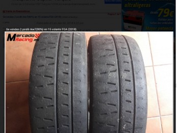 Se venden pirelli rk5 y rkw7 fia en 15 