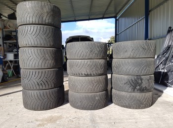 Lote de neumaticos michelin porsche gt3 rally