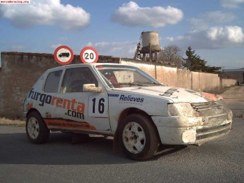 Vendo peugeot 205 1.9 16v. bi-campeon de castilla y leon de 