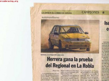 Vendo o cambio peugeot 205 1.9 16v. bi-campeon de castilla y