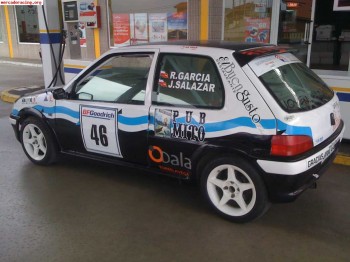 Se vende 106 rally con carroceria tipo mater bloque 1.600cc 