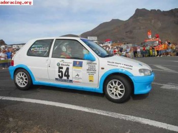 Peugeot 106 rallye 1,6 de carreras en canarias ....asfalto