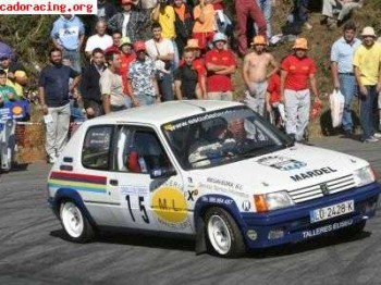 Se vende peugeot 205 rallye con plataforma