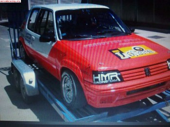 Vendo p205 rally documentado sin motor y con barras