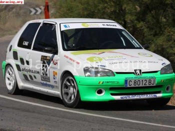 106 rallye gr.n matricula c8012bj blanco y verde