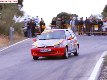 Peugeot 106 rallye grupo n subcampeón del volante racc.