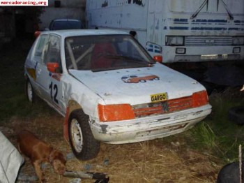 205 gti de tierra o slalon ,tramos de tierra