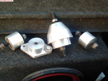 Soportes de motor,caja y puente trasero de aluminio de 205 r