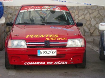 Peugeot 205 rally cambio por renault con secuencial 