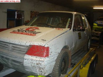 205 gti de tierra o slalon ,tramos de tierra