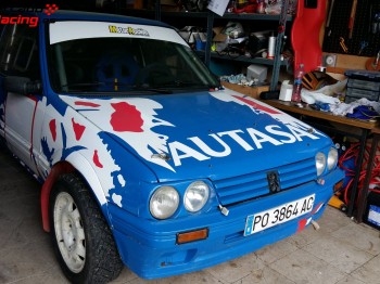205 gti de rallyes preparado para tierra