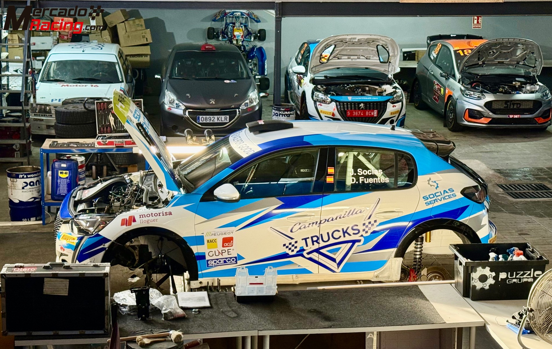 Peugeot 208 rally4 *nuevo* de 2024 de asfalto o tierra, posibilidad de venta con los dos kits + el k