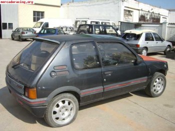 Carroceria 205 gti 1.9 con motor mi16v