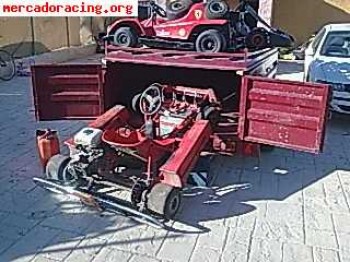 Kart honda 390 cc 4t y remolque cerrado 3 kart.