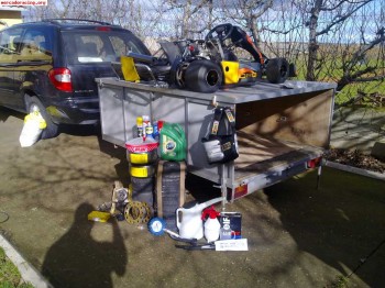 Kart con chasis crg rotax supermax 12 horas  remolque  porta