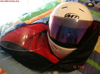 Carburador x30, casco mt k98 xl y mono homologado talla 60