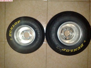 Vendo juego de llantas en magnesio con gomas dunlop