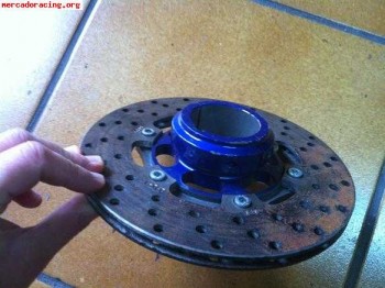 Se vende disco de freno trasero con portadisco de magnesio