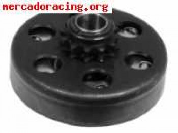 Embrague centrifugo con piñon de cadena y kart artesanal par