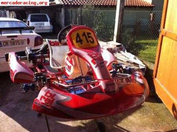 Chasis birel con frenos delanteros solo una carrera 1100€ 