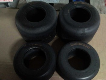 Slicks 2º uso vega verde y blanca ,bridgestone,continental