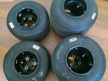 4 llantas de magnesio con regulador de presion   vega verde 