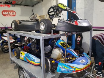 Topkart iame x30 , remolque y material!!