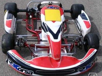 Kart rosso corsa icc 125 6 v, perfecto alta competicion