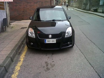 Suzuki swift sport año 2009 color negro metalizado,8000e o c